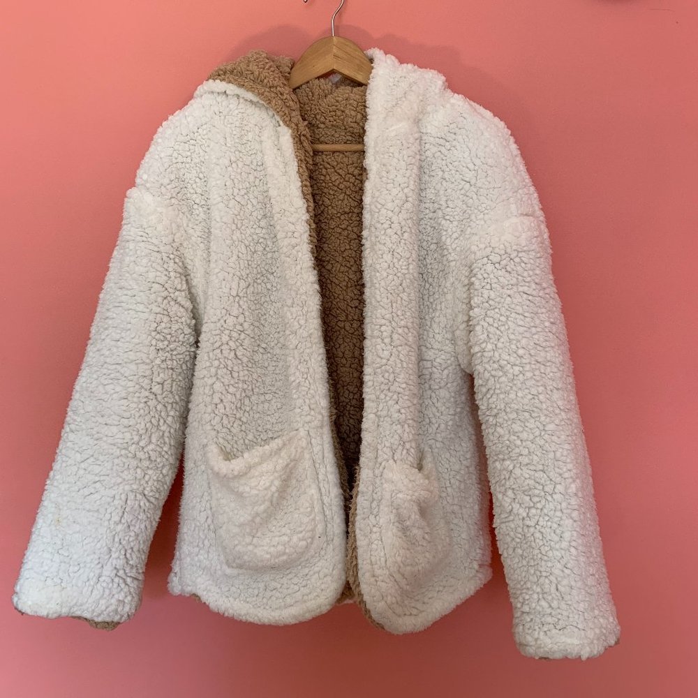 Reversible teddy bear jacket - Picture 2 of 4